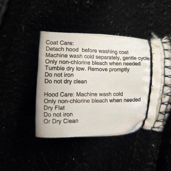 Michael‎ Kors Women Black Quilted Puffer Jacket Hooded Faux Fur Trim Gold Logo M - Picture 12 of 14